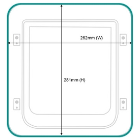 SureFlap Microchip Pet Door for Cats & Small Dogs - Large - White image 3