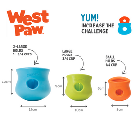 West Paw Toppl Treat Dispensing Wobbling Dog Toy & Food Bowl image 3