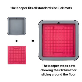 Lickimat Indoor Keeper Bundle Dog Slow Feeder with 3 Original Lickimats image 3