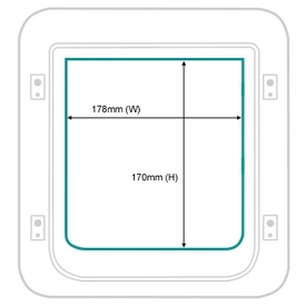 SureFlap Microchip Pet Door for Cats & Small Dogs - Large - White image 4