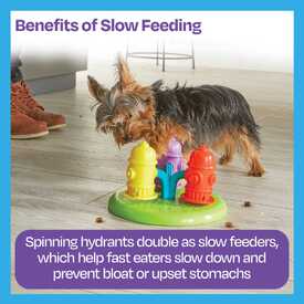 Brightkins Spinning Hydrants Dog Treat and Meal Interactive Feeder Toy image 5