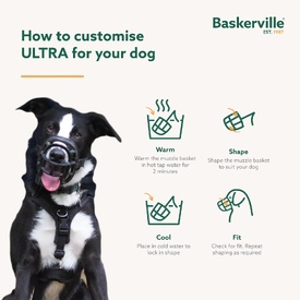 Baskerville Ultra Muzzle for Dogs – Customizable Fit, Lockable Neck Strap image 6