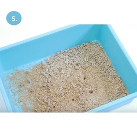 Cat Mate Litter Double Sieve Tray & Scoop for Natural Litters - Beige image 6