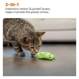 Petstages Crunchy Pickle Kicker Catnip Cat Toy image 6