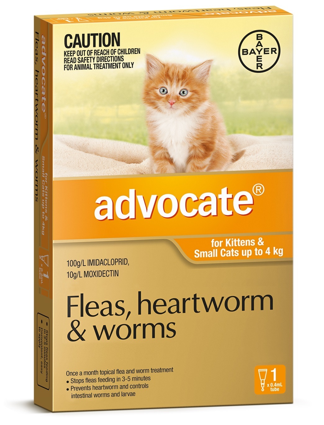 Advocate Flea & Worm Control for Cats under 4kg | eBay