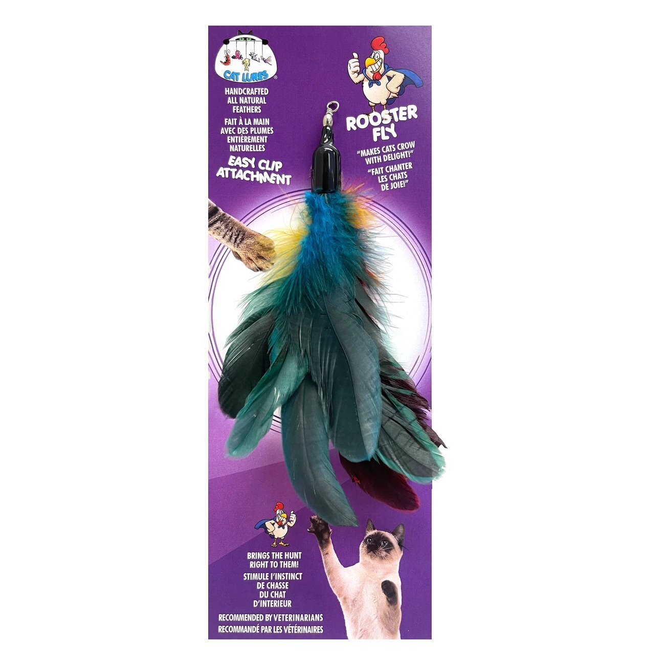 Rooster Fly Cat Lures Wands Replacement