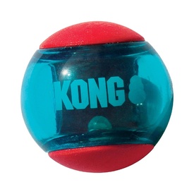 KONG Squeezz Action Multi-textured Red Rubber Ball Dog Toy