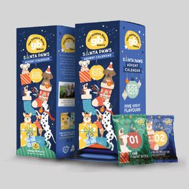 Golden Bone Bakery Christmas Advent Calendar filled with Dog Treats - Small Tower