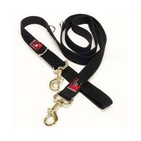 Black Dog Double-Ended Training Dog Lead - Regular Width - Black