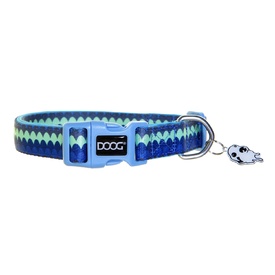 Doog Neoprene Clip Dog Collar - Pluto Blue Waves