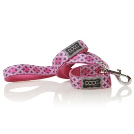 Doog Neoprene Dog Lead - Toto - Geometric Pink & Navy