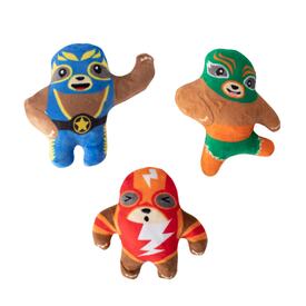 Fringe Studio Little Taste Of Glory Mexican Wrestlers 3-piece Small Dog Toys