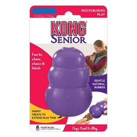 KONG Classic Senior Dog Toy & Treat Dispenser for Older Dogs