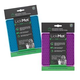 Lickimat Mini Tuff Soother Slow Food Bowl Anti-Anxiety Mat for Dogs