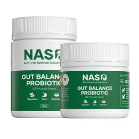 Natural Animal Solutions Gut Balance ProBiotic for Cats & Dogs 80g/150g - NZ Mussel