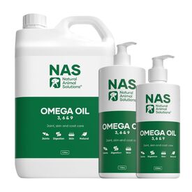 Natural Animal Solutions Omega 3,6 & 9 Supplement Oil for Dogs, Cats & Horses