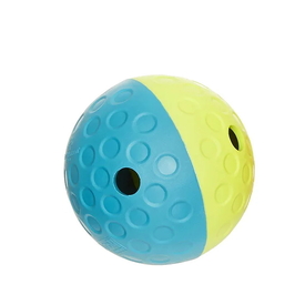 Nina Ottosson Treat Tumble Ball Toy for Cat or Dog - Small (Blue/Yellow)