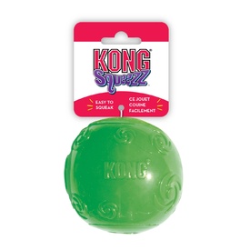 KONG Squeezz Multi-Textured Fetch Squeaker Rubber Dog Ball - Large