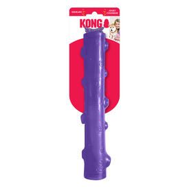 KONG Squeezz Textured Fetch Stick Dog Toy - Bulk Pack of 4 Large toys