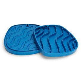 West Paw Feast Lick Mat Slow Feeder for Dogs - Waves