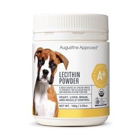 Augustine Approved Lecithin Powder with Omega 3s & 6s for Dogs 100g