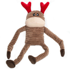 Zippy Paws Christmas Crinkle Plush Dog Toy - Reindeer