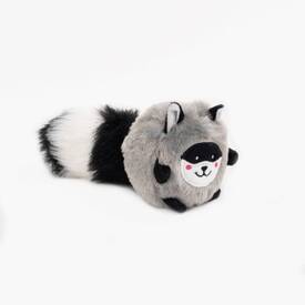 Zippy Paws Bushy Throw Crinkly Plush Fetch Dog Toy - Raccoon
