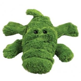 KONG Cozie - Low Stuffing Snuggle Dog Toy - Ali the Alligator - Medium