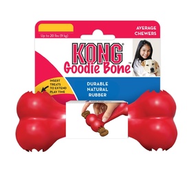 KONG Classic Rubber Goodie Interactive Treat Holder Bone Dog Toy