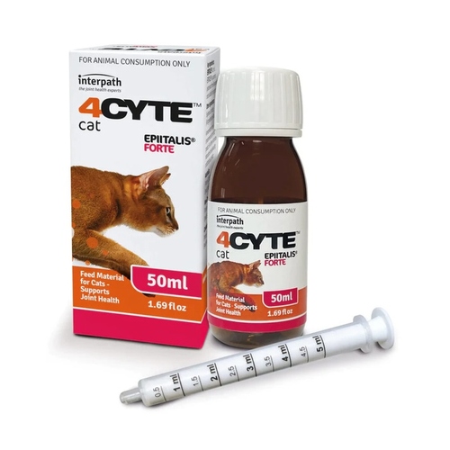 4CYTE Epitalis Forte Joint Support Liquid Gel for Cat 50mL + Dosing Syringe main image