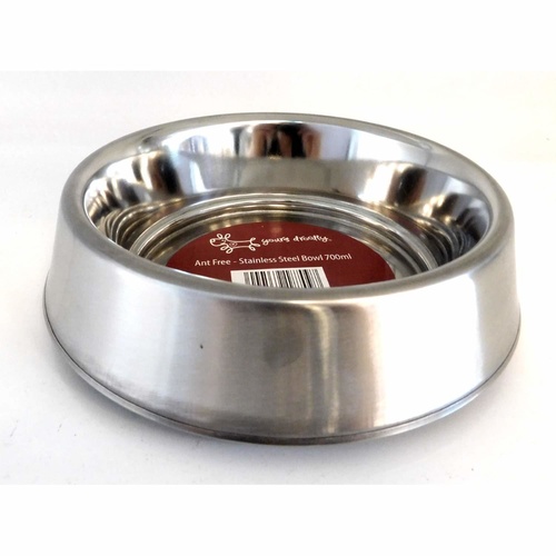 Ant-Free Stainless Steel Pet Food Bowl [Size: Small] main image