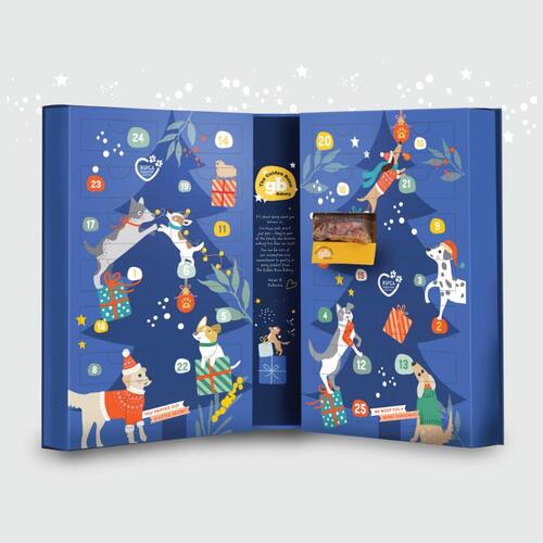 Golden Bone Bakery Christmas Advent Calendar filled with Dog treats & Surprises - Large main image