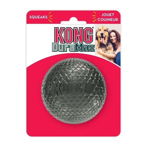 KONG K-100 DuraMax Ball Tough Squeaker Bounce Dog Toy main image