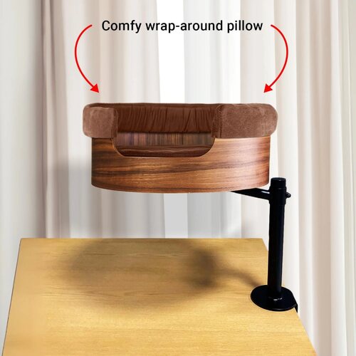 Desk Nest Wrap-Around Pillow in Coffee or Cream main image