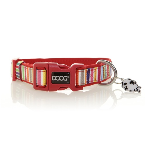 Doog Neoprene Clip Dog Collar - Scooby Candy Stripes main image