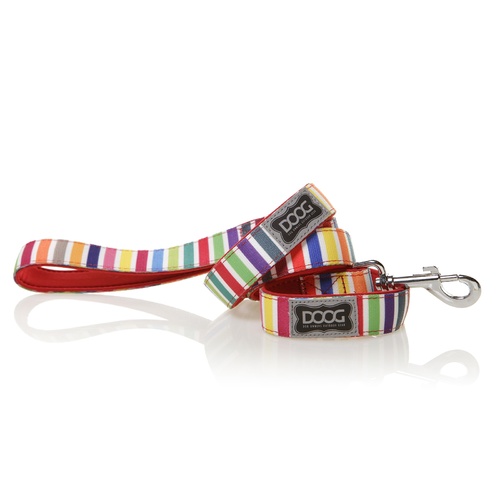 Doog Neoprene Dog Lead - Scooby - Candy Stripes main image