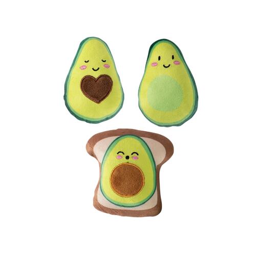 Fringe Studio Avocado on Toast 3-piece Small Dog Toys main image