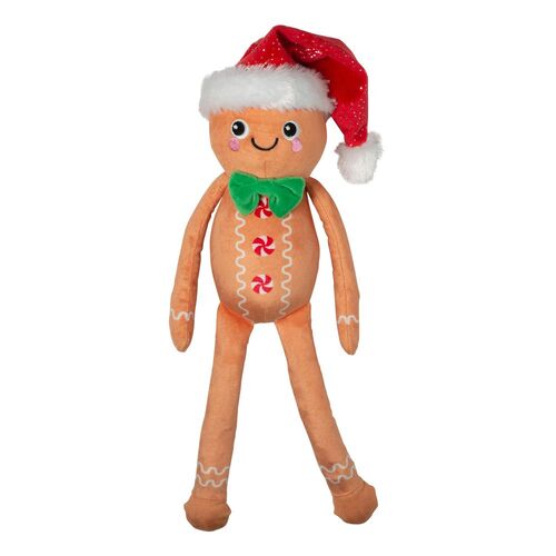 Fringe Studio Seasons Eatings! Plush Squeaker Christmas Extra Long Dog Toy main image