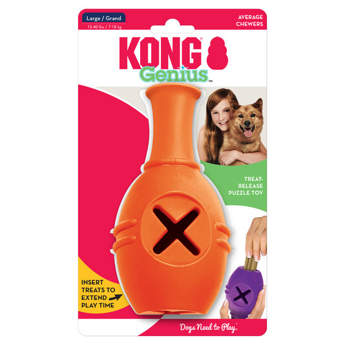 KONG Genius Leo Interactive Treat Dispensing Dog Toy - Bulk Pack of 4 Large main image