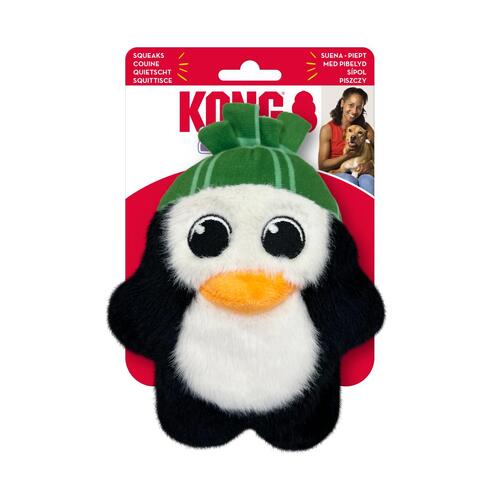 KONG Christmas Holiday Snuzzles Dog Toy - Penguin main image