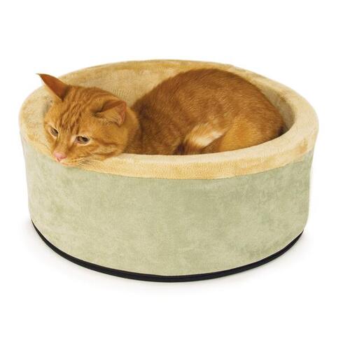 K&H Thermo Kitty Circular heated bed (Sage) 50cm 4w main image