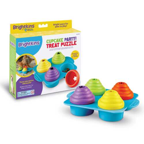 Brightkins Cupcake Party! Interactive Dog Treat Dispensing Toy & Puzzle main image