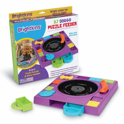 Brightkins DJ Doggo Interactive Dog Toy & Puzzle Feeder main image