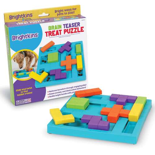 Brightkins Brain Teaser Interactive Dog Treat & Food Puzzle main image