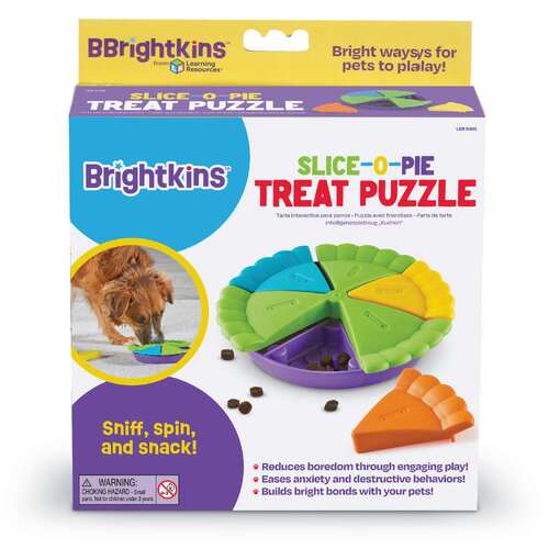 Brightkins Slice of Pie Interactive Treat & Food Puzzle Toy main image