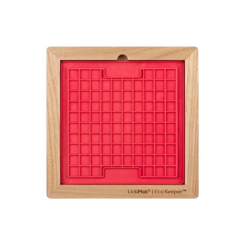 Lickimat  Wooden Eco Slow Feeder Keeper - For Classic Sized Lick Mats main image