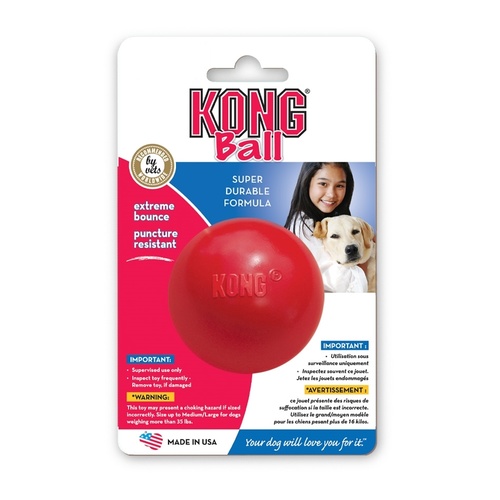 KONG Classic Ball Non-Toxic Rubber Fetch Dog Toy main image