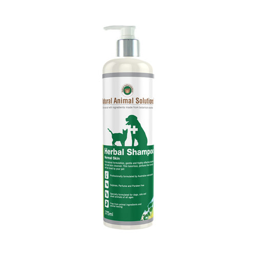 Natural Animal Solutions Herbal Shampoo for Cats & Dogs with Normal Skin 375ml main image