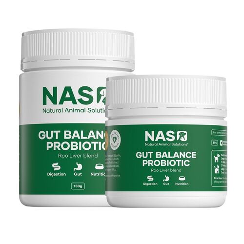 Natural Animal Solutions Gut Balance ProBiotic for Cats & Dogs 80g/150g - Roo Formula main image