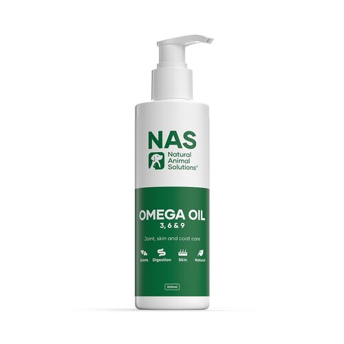 Natural Animal Solutions Omega 3,6 & 9 Supplement Oil for Dogs 200ml main image